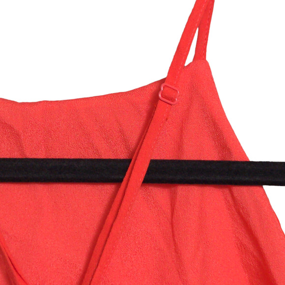 Yumi Kim Afternoon Tea Dress Gramercy Project Red Slit Adjustable Cross L New - Picture 8 of 14